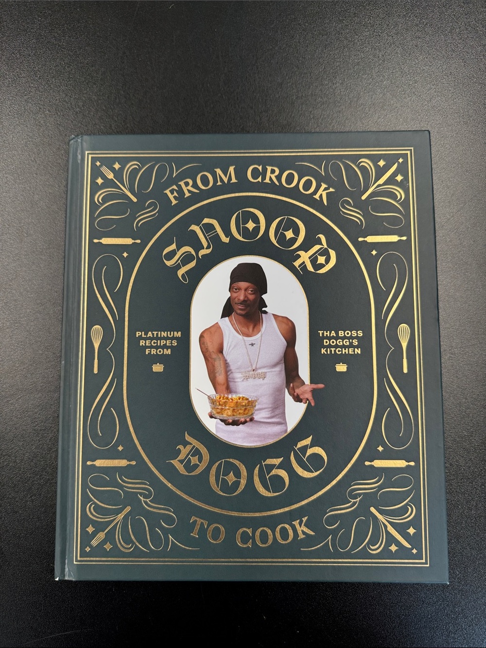 Chronicle Books Green and Gold "From Crook to Cook" Cookbook